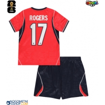 Otroški Nogometni dresi Anglija Morgan Rogers #17 Gostujoči SP 2026 Kratek Rokav (+ Kratke hlače)